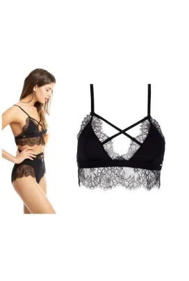 Bluebella Nyane black bralette top