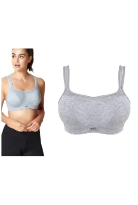 Panache Sport grey marl biustonosz sportowy z fiszbinami