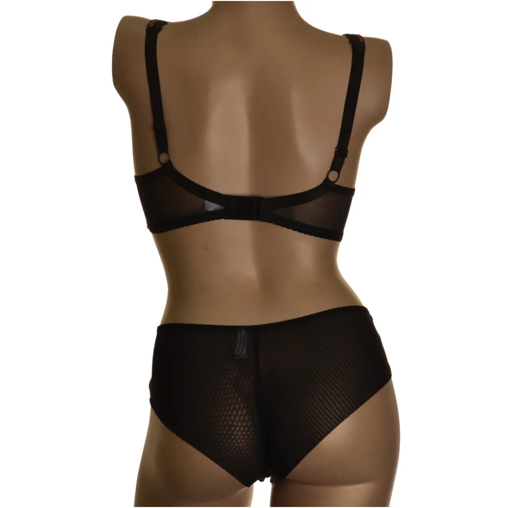Nessa Euphoria czerń biustonosz soft bralette na fiszbinach