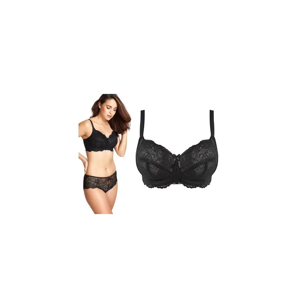 Panache Andorra black bezfiszbinowy biustonosz