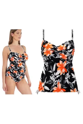 Fantasie Port Maria black tankini koszulka do stroju kąpielowego