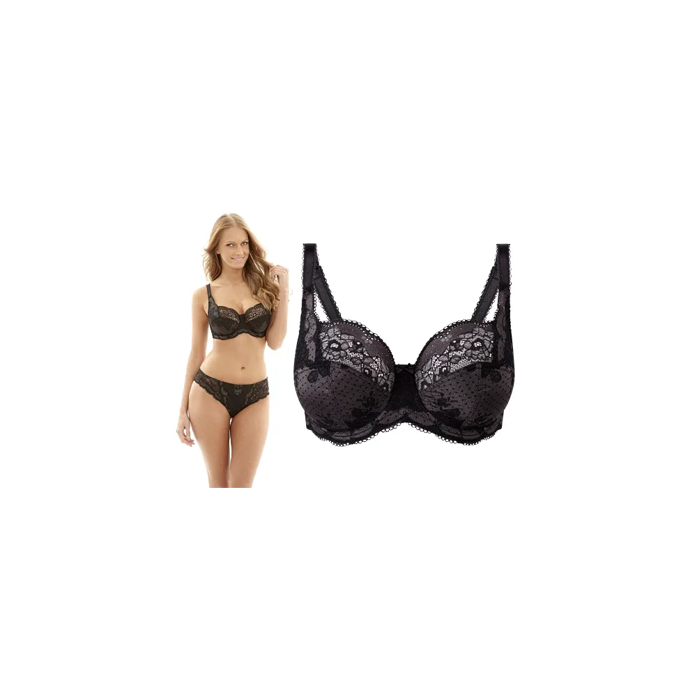 Panache Clara charcoal/black biustonosz soft