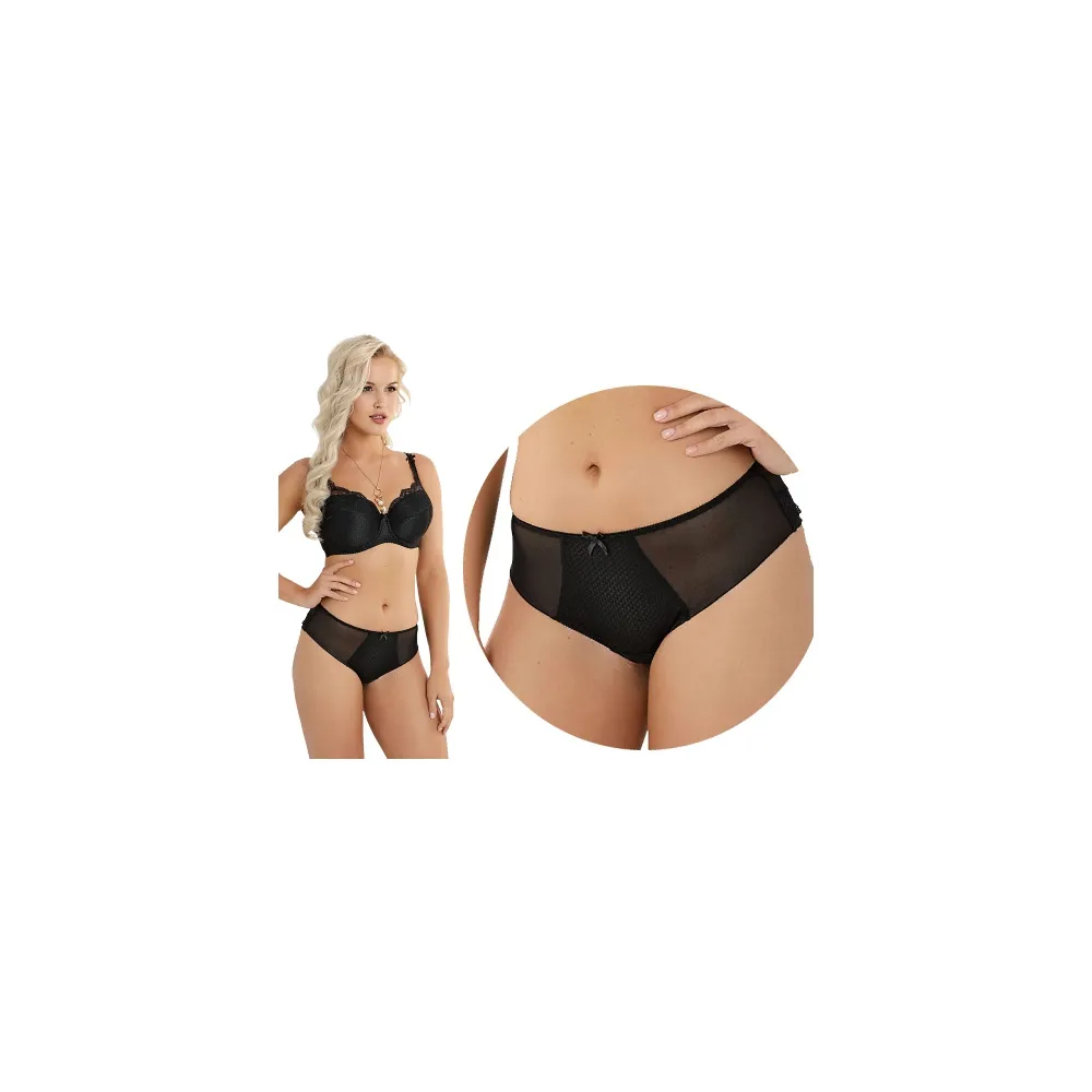 Nessa Abbi 2 czarny N01 figi tanga