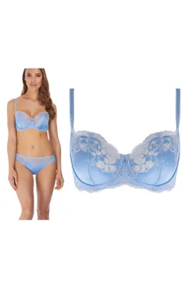 Wacoal Lace Affair blue biustonosz soft