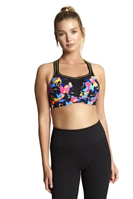 Panache Sport electric print biustonosz sportowy z fiszbinami