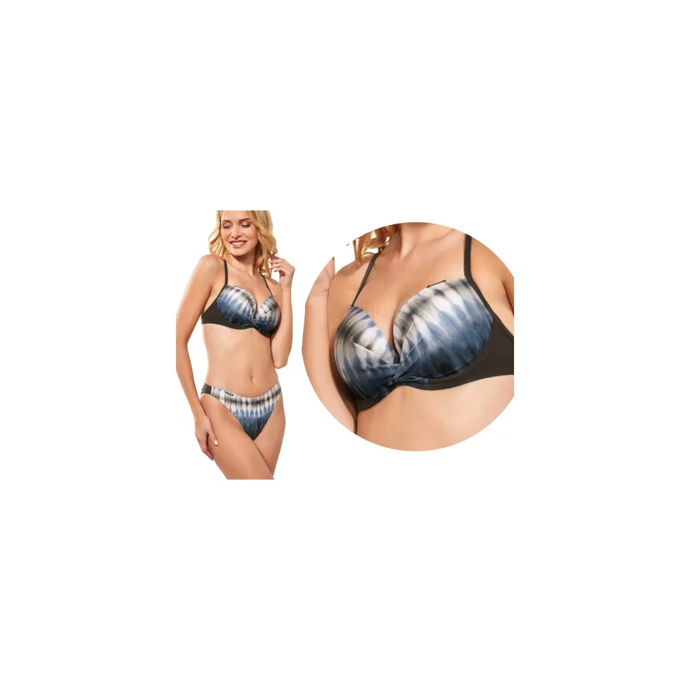 KrisLine Pradesh khaki brassiere biustonosz push-up do stroju kąpielowego