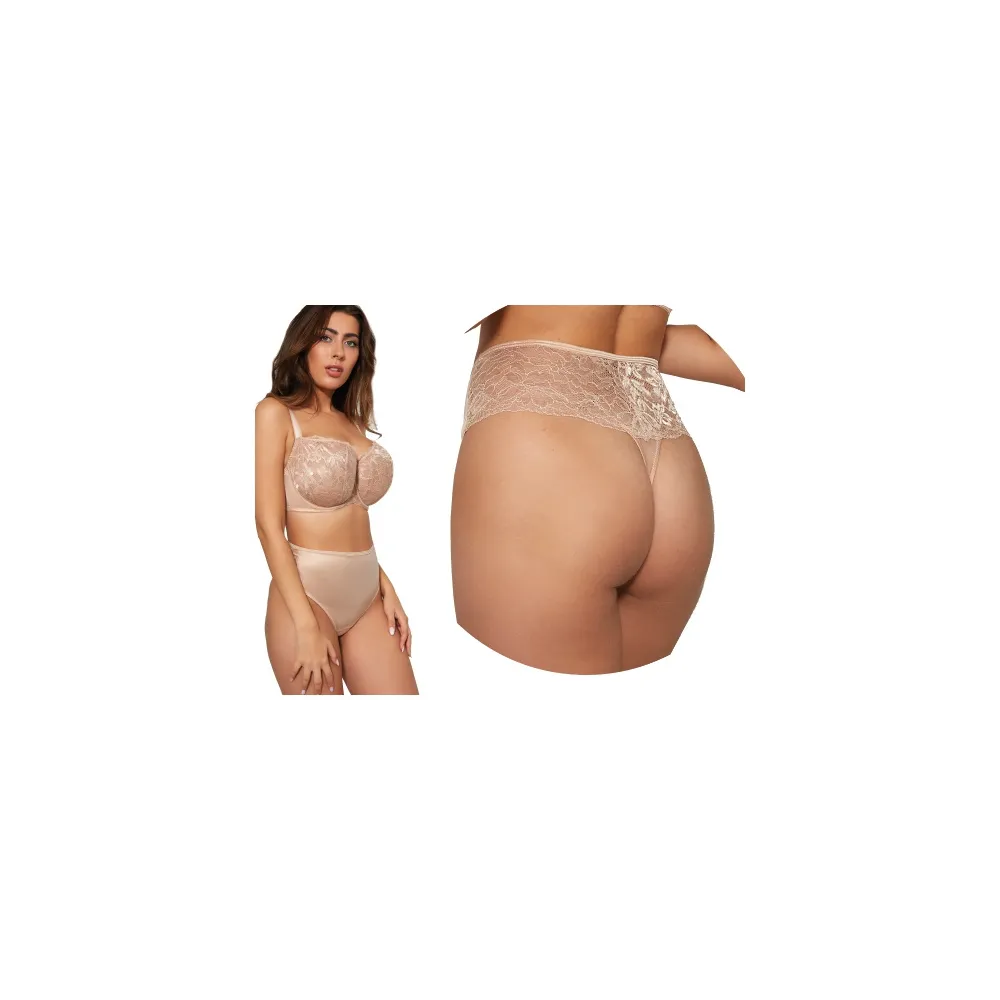 KrisLine Opal dark beige stingi wysokie HW