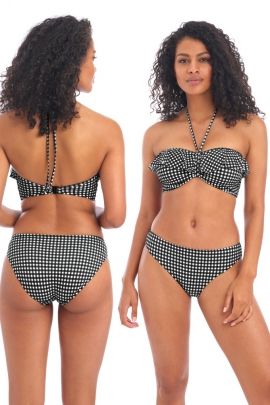 Freya Check in figi bikini monochrmoe do stroju kąpielowego