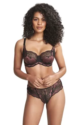 Panache Clara black/fig biustonosz soft na fiszbinach