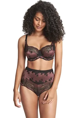 Panache Clara black/fig biustonosz soft na fiszbinach