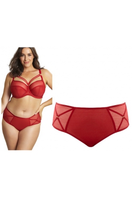 Sculptresse Dionne fiery red figi midi