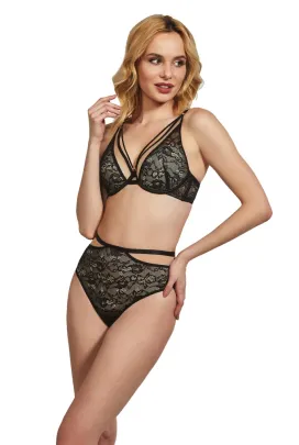 KrisLine Luella czarny L0405 braletteplunge biustonosz push-up