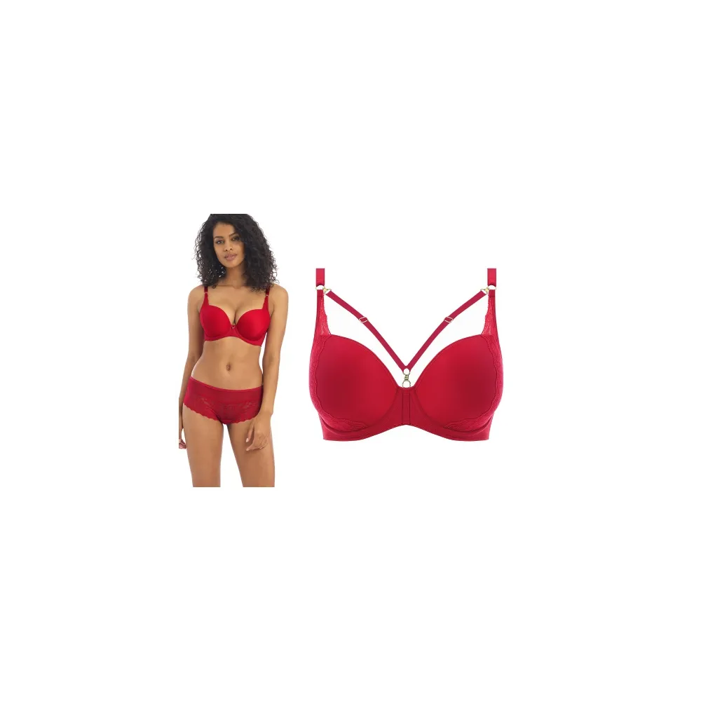 Freya Temptress cherry deco plunge biustonosz usztywniany