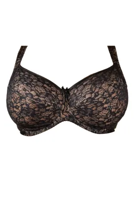 Nessa Omena soft lace biustonosz  czarny