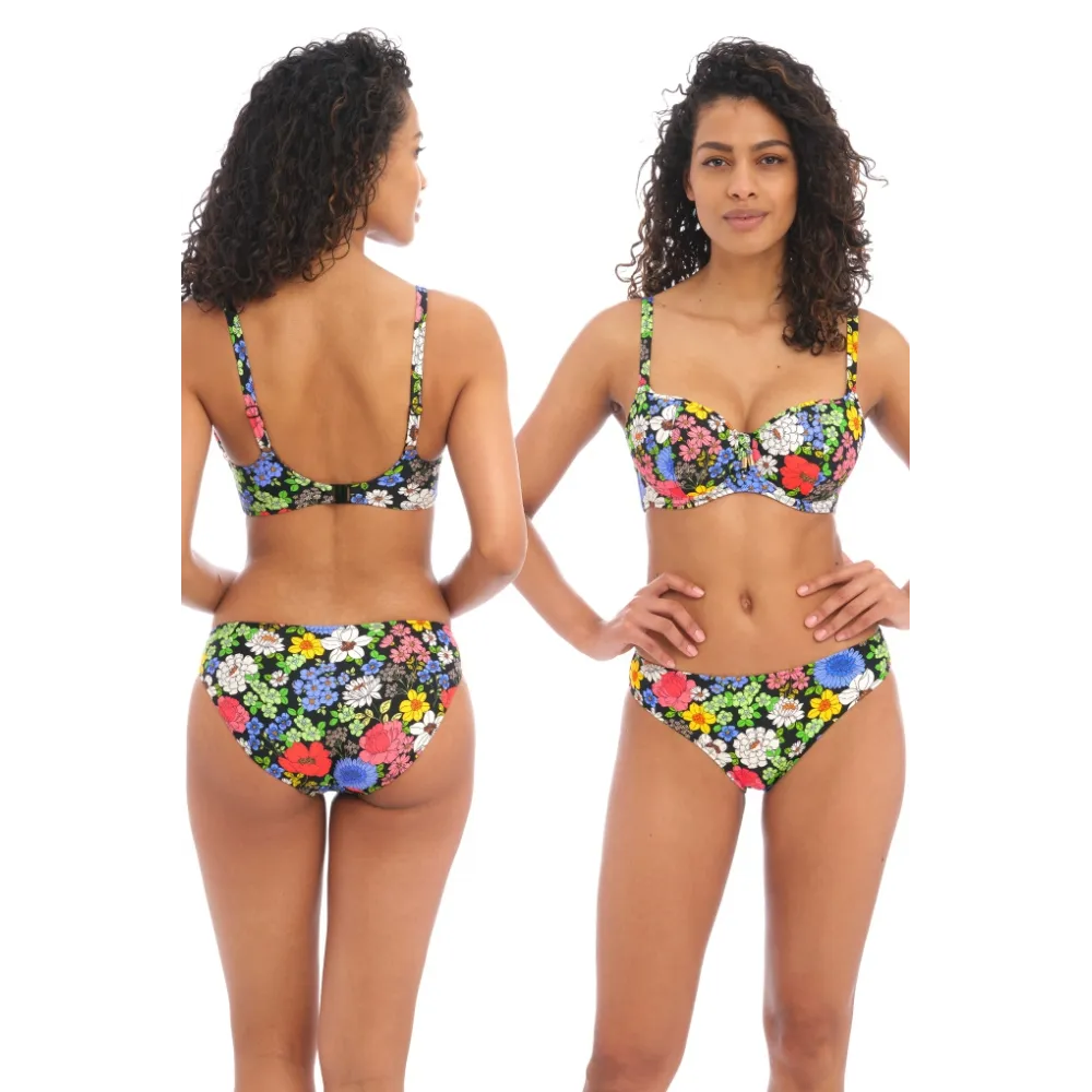 Freya Floral Haze multi sweetheart biustonosz usztywniany do stroju kąpielowego