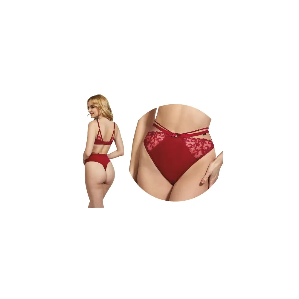 Kris Line Clarisa ruby red stringi wysokie
