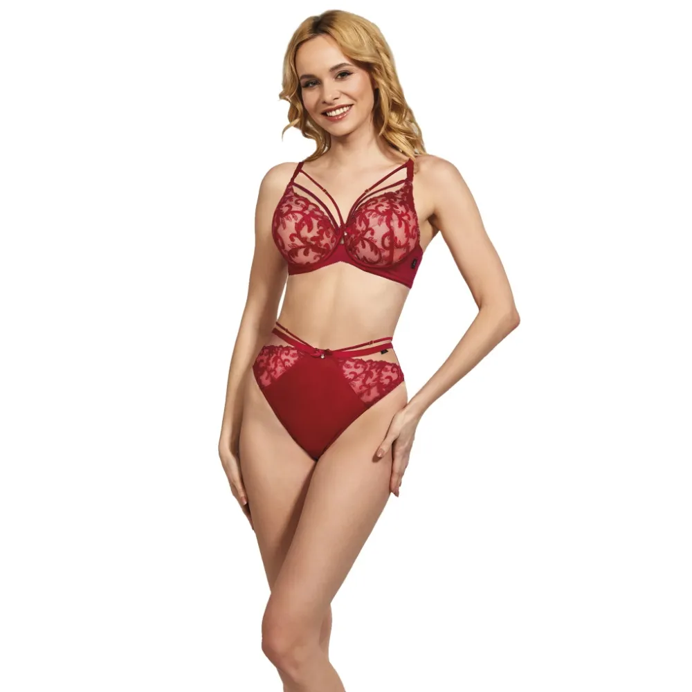 Kris Line Clarisa ruby red stringi wysokie