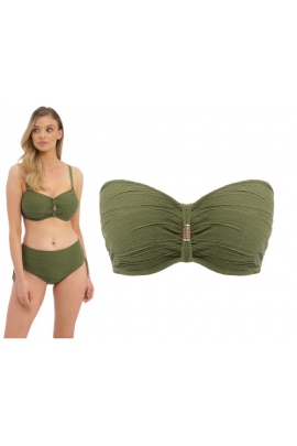 Fantasie Beach waves olive bandeau biustonosz do stroju kąpielowego