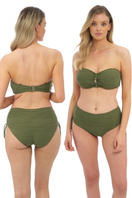 Fantasie Beach waves olive bandeau biustonosz do stroju kąpielowego