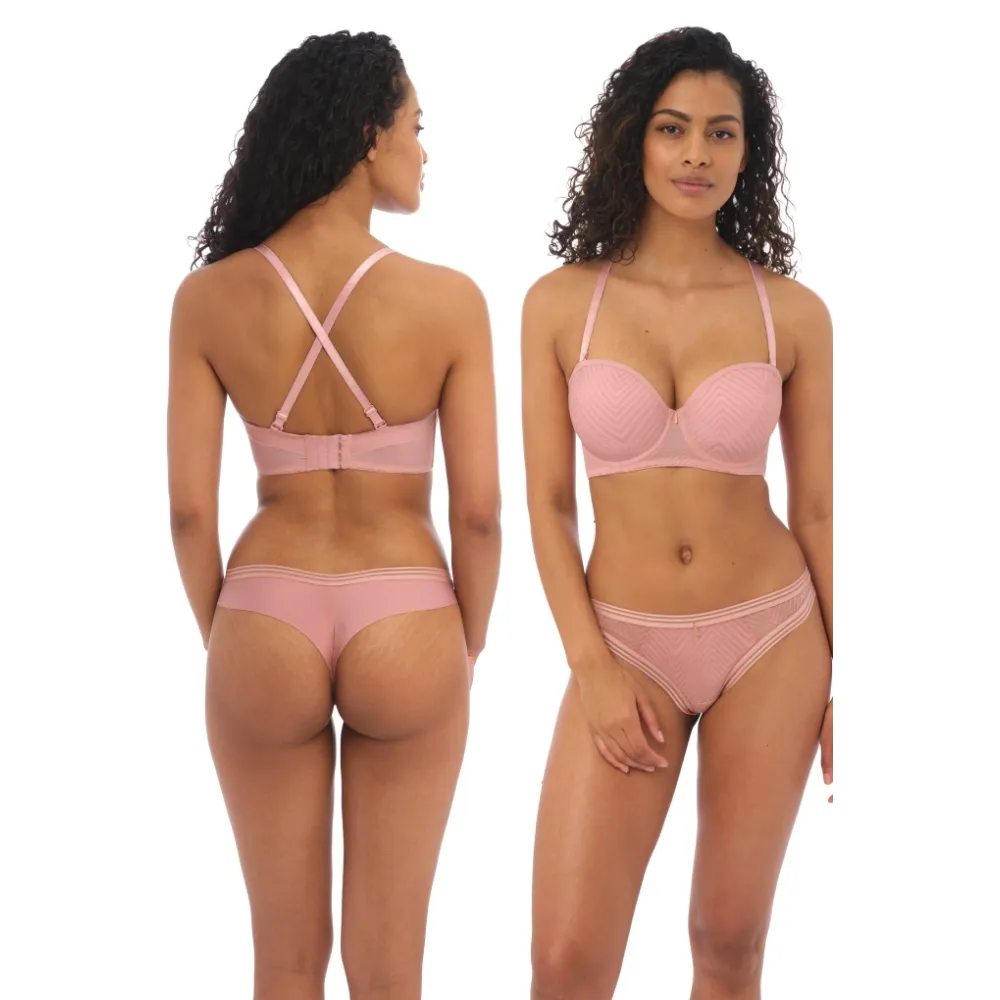 Freya Tailored ash rose strapless biustonosz bez ramiączek