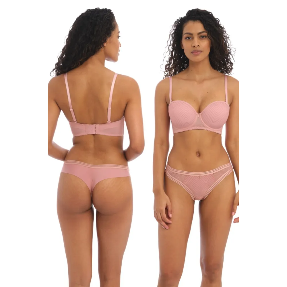 Freya Tailored ash rose strapless biustonosz bez ramiączek