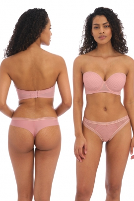 Freya Tailored ash rose strapless biustonosz bez ramiączek