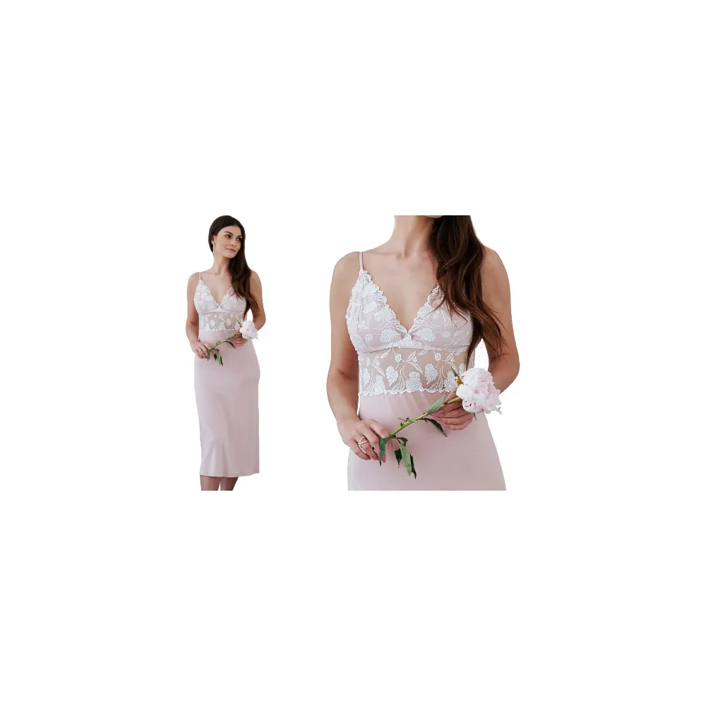 Oh!Zuza koszula nocna 3822 dusty pink (Vanilla night&day)