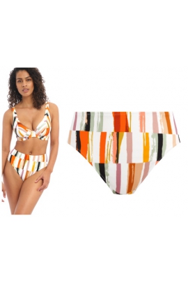 Freya Shell Island figi high waist multi majtki do stroju kąpielowego wysokie