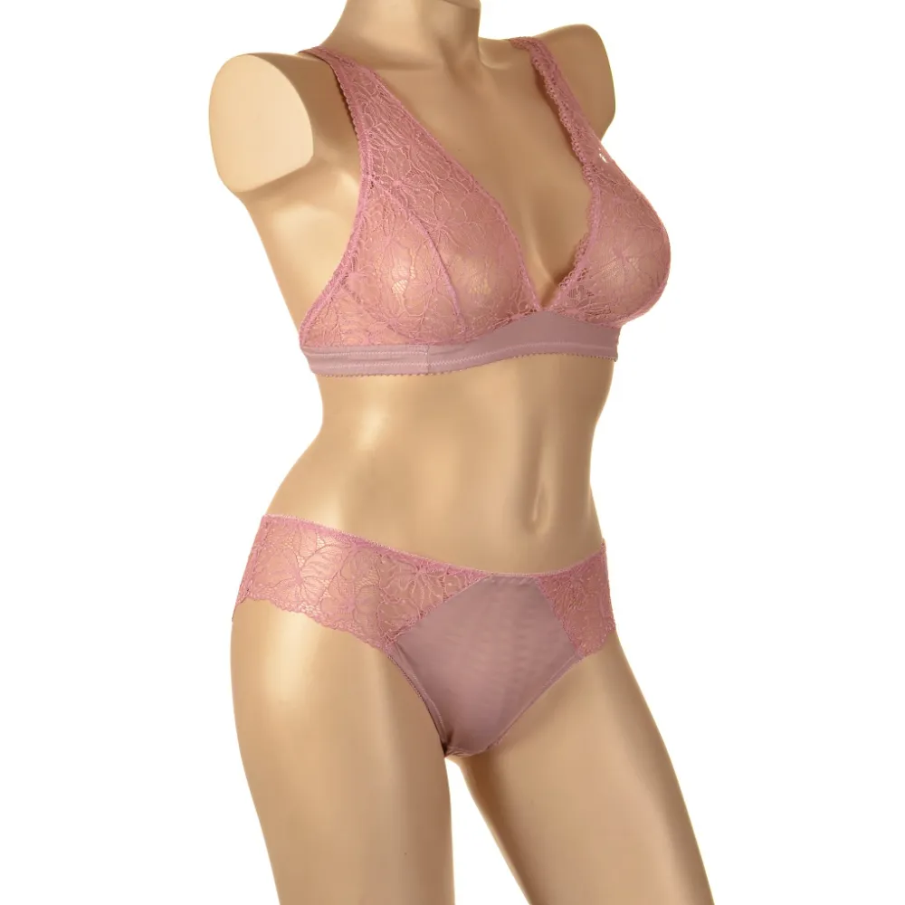 Nessa Falon biustonosz bralette soft róż paryski
