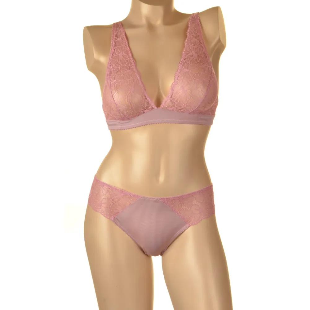Nessa Falon biustonosz bralette soft róż paryski