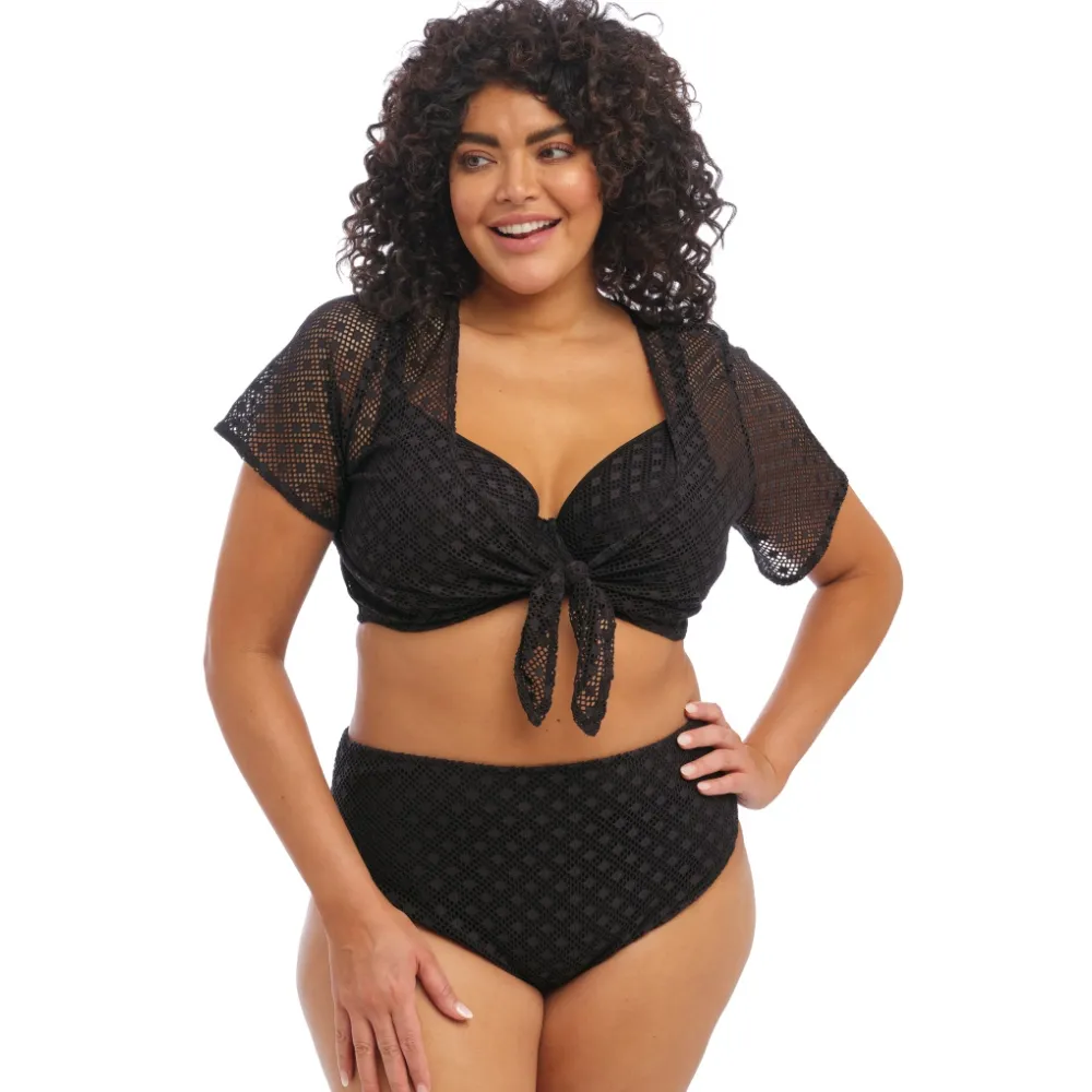 Elomi Bazaruto black figi midi do stroju kąpielowego