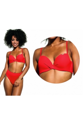 KrisLine Capri brassiere roma czerwony biustonosz do stroju kąpielowego push-up