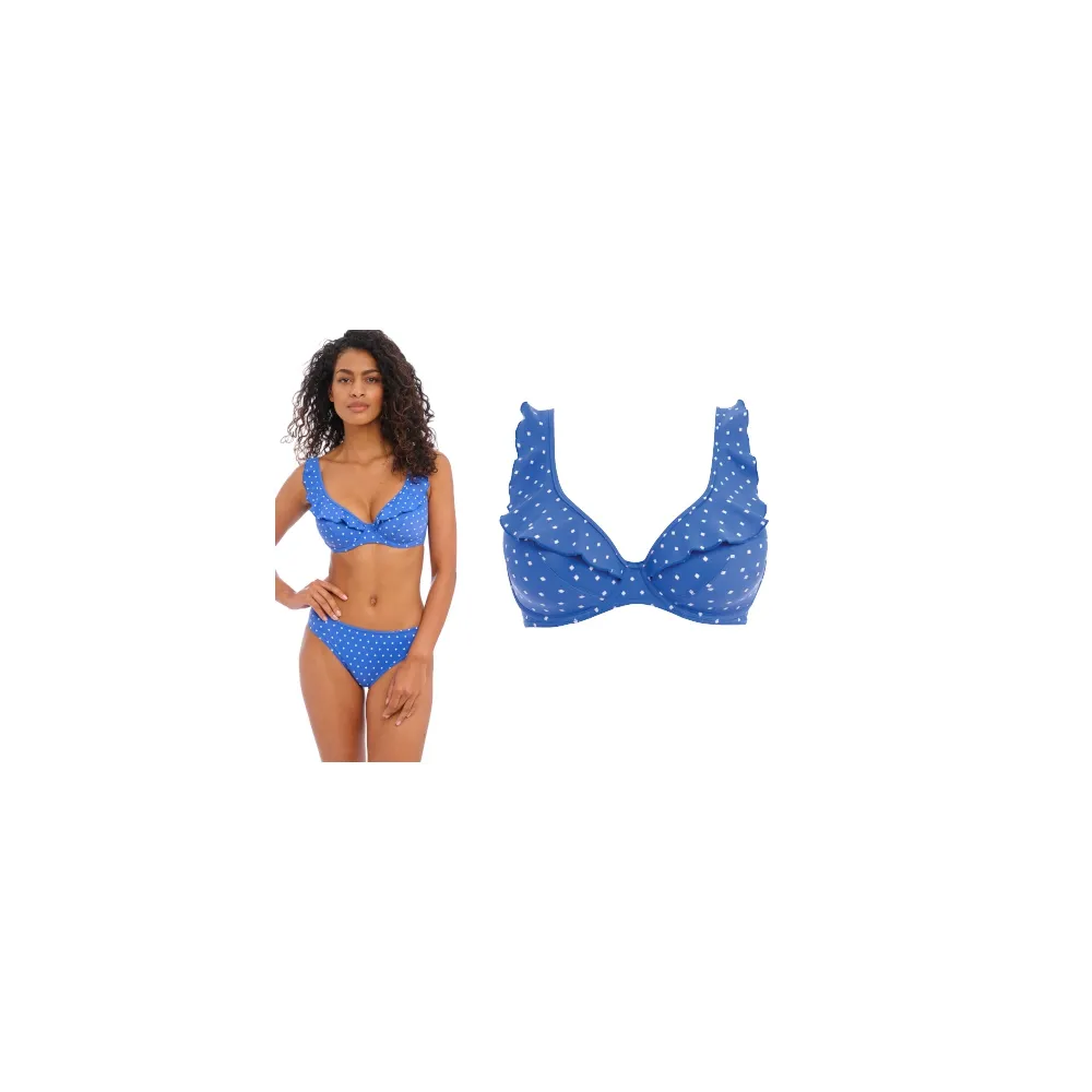 Freya Jewel Cove azure high apex biustonosz do stroju kąpielowego