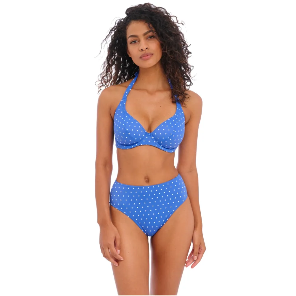 Freya Jewel Cove azure halter bikini biustonosz do stroju kąpielowego