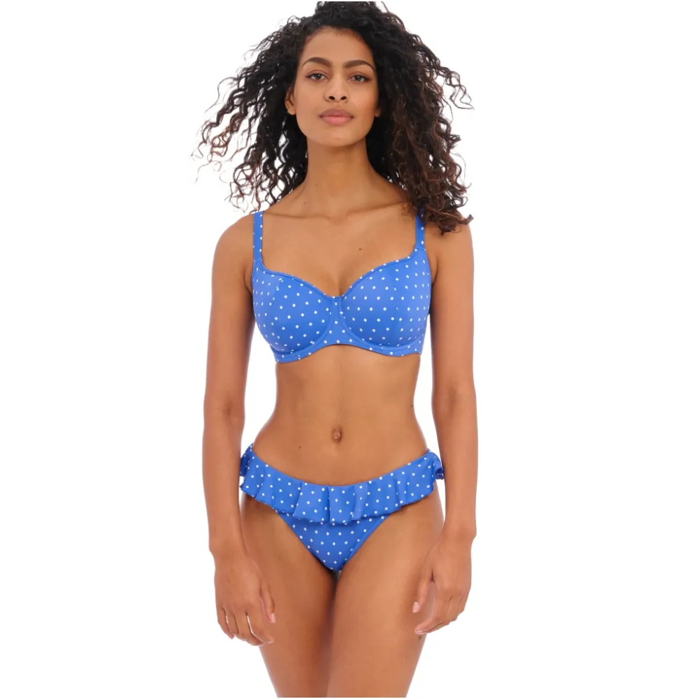 Freya Jewel Cove azure figi italini z falbanką do stroju kąpielowego