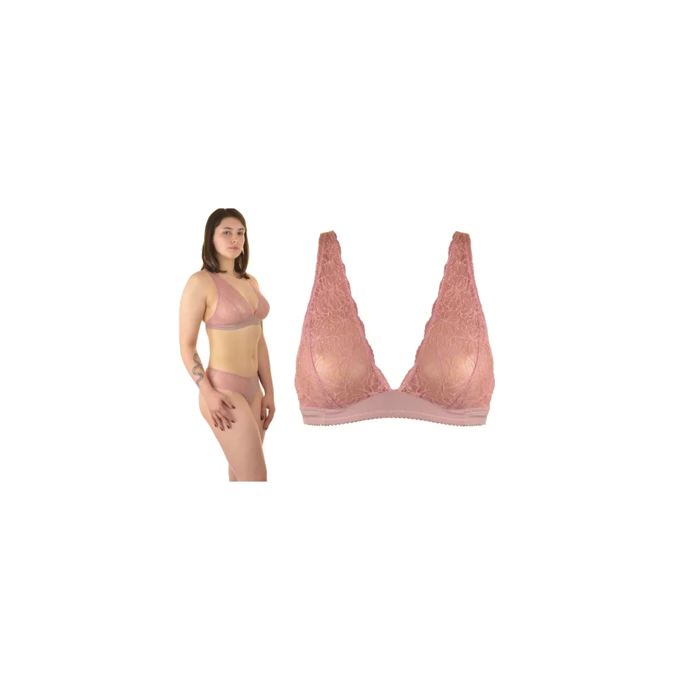 Nessa Falon biustonosz bralette soft róż paryski