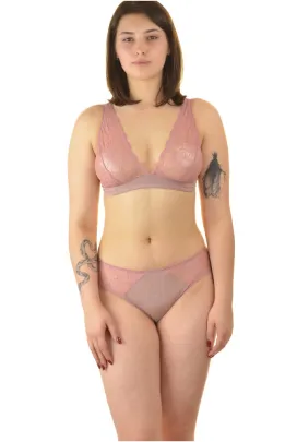 Nessa Falon biustonosz bralette soft róż paryski