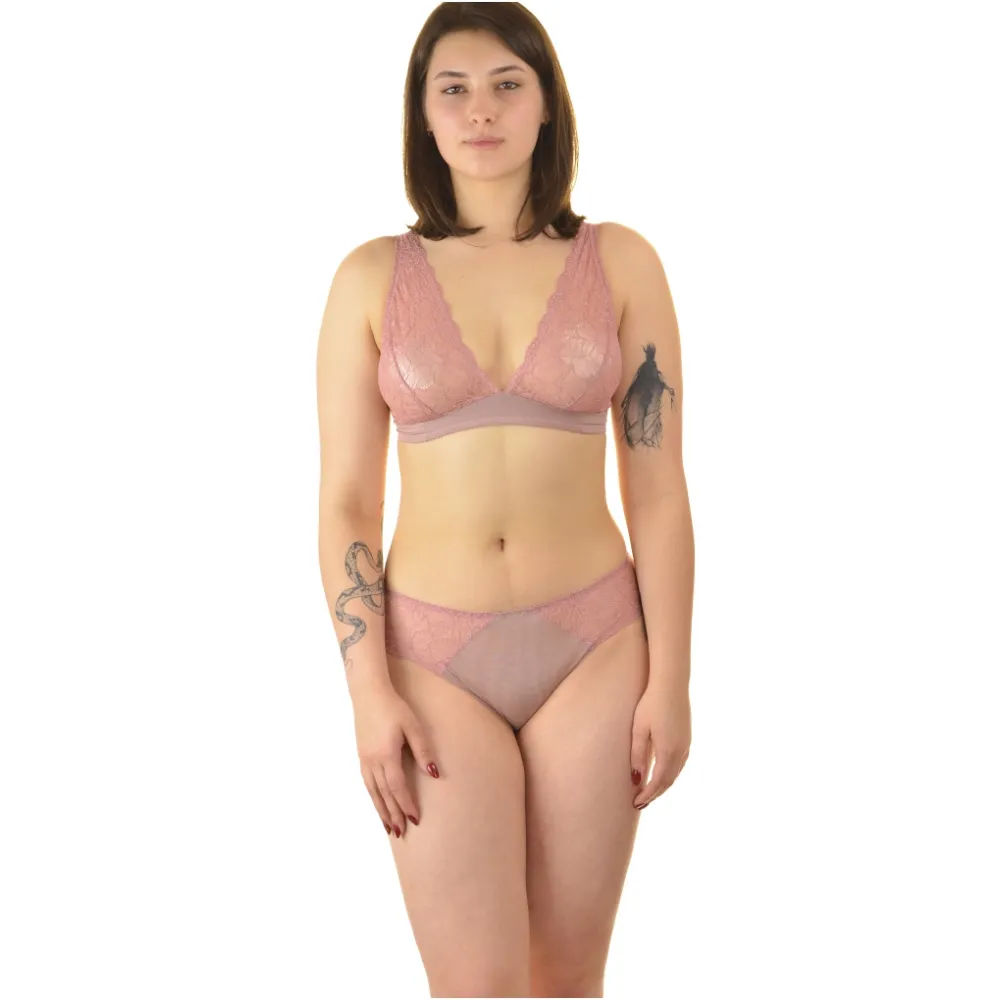 Nessa Falon biustonosz bralette soft róż paryski