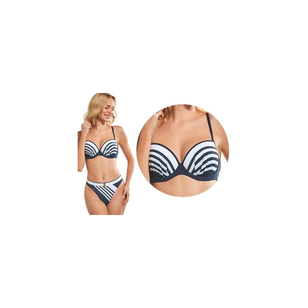 KrisLine Blue Mare nightblue brassiere biustonosz do stroju kąpielowego push-up