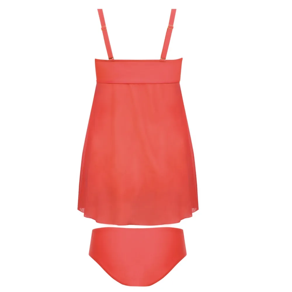 Self 22 984SV 22 koral tankini komplet strój kąpielowy koszulka kąpielowa i figi