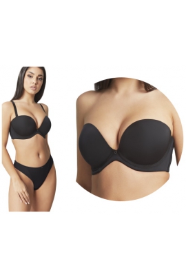 Cleo by Panache Faith noir strapless biustonosz typu bardotka