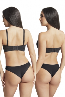 Cleo by Panache Faith noir strapless biustonosz typu bardotka