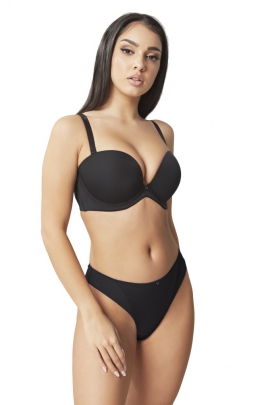 Cleo by Panache Faith noir strapless biustonosz typu bardotka