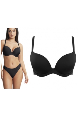 Cleo by Panache Faith noir plunge usztywniany biustonosz do dekoltów