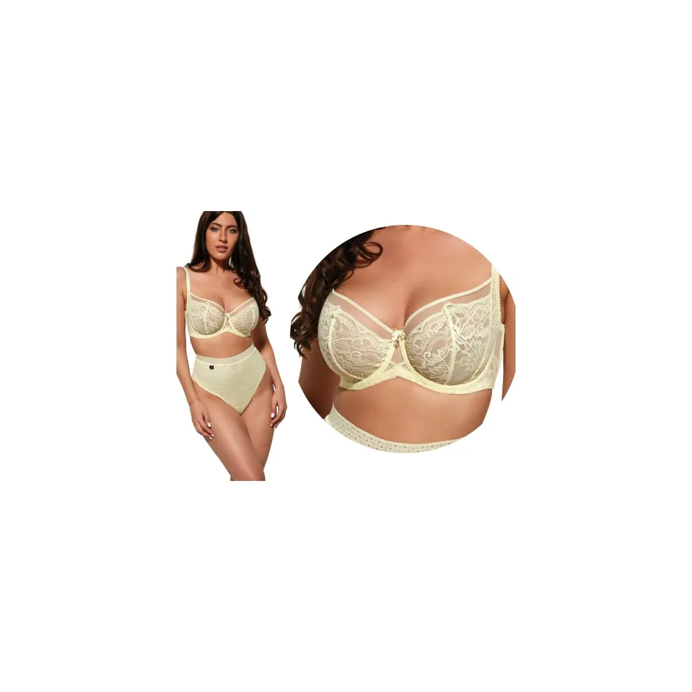 KrisLine  Sunshine banana half-cup soft biustonosz
