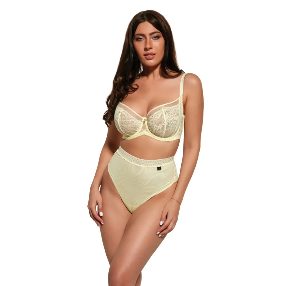 KrisLine  Sunshine banana half-cup soft biustonosz