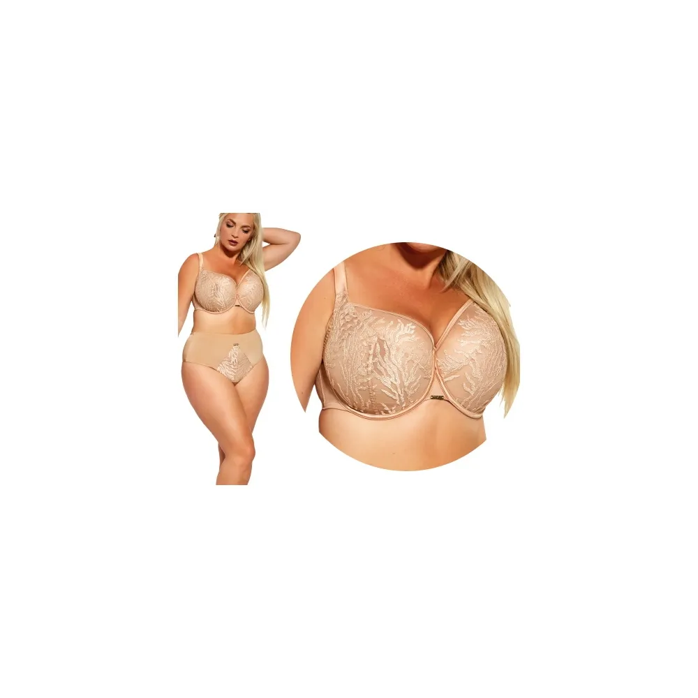 KrisLine Carmen Pink beżowy soft biustonosz miękki