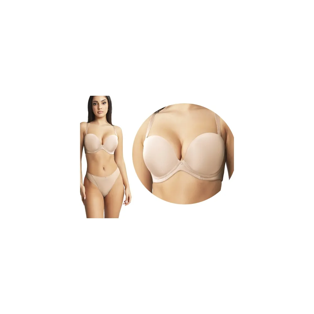 Cleo by Panache Faith latte strapless biustonosz typu bardotka