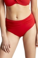 Panache Anya Riva fiery red figi wysokie marszczone do stroju kąpielowego