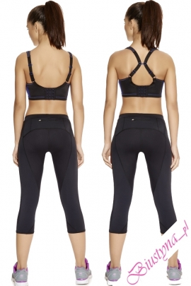 Freya Active uw crop top czarny/fiolet biustonosz sportowy